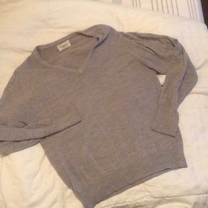 Christian Dior 🌟 Gray V Neck Sweater